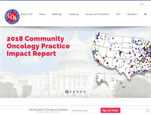 Tablet Screenshot of communityoncology.org